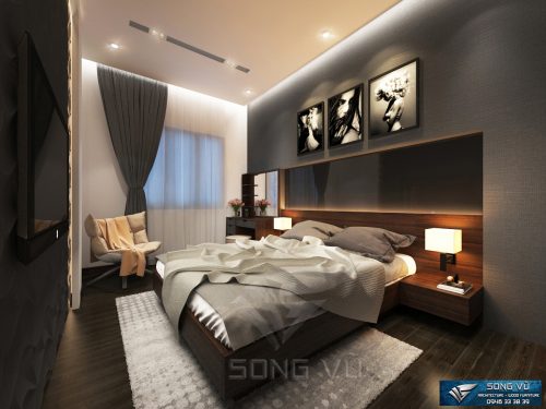 Phòng ngủ sang trọng nội thất Song Vũ đẹp hiện đại phù hợp mọi loại nhà ở